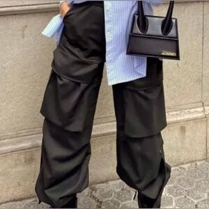 Zara wool blend cargo pants